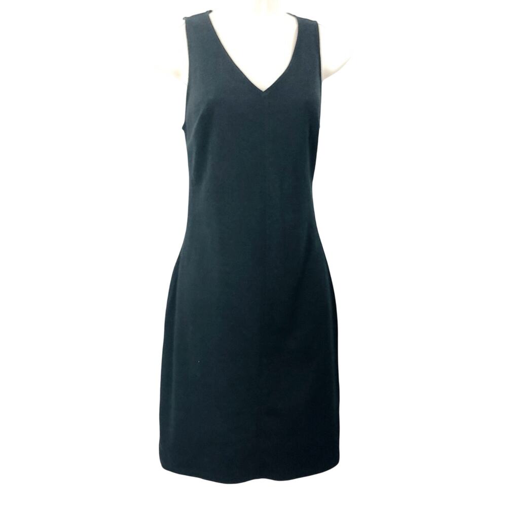 A New Day Black Sleeveless V Neck Dress A Line Design Soft Breathable Fabric - Picture 4 of 16